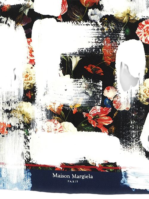 Foulard con stampa floreale MAISON MARGIELA | S51TF0052M36053900S